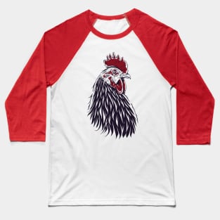 Rooster Head Baseball T-Shirt